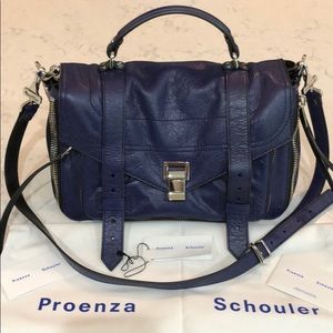 Proenza Schouler PS1+ Medium Zip in Sapphire
